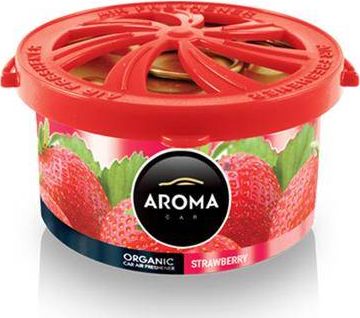 MTM Odswiezacz powietrza AROMA ORGANIC Strawberry AMI-A92091 (5907718920918) auto kopšanai