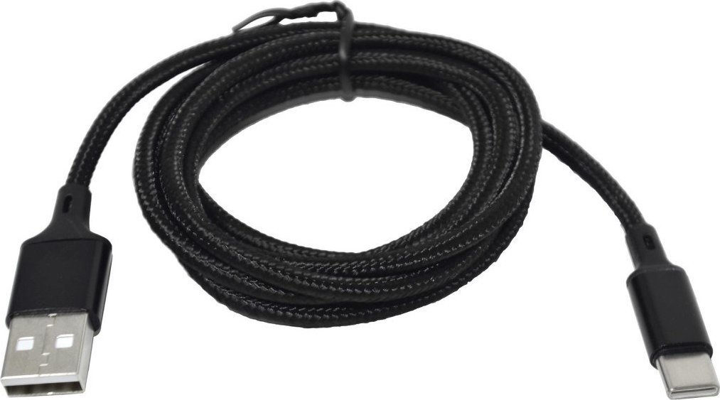 Kabel USB Msonic USB-A - USB-C 1 m Czarny (MLU541) USB kabelis