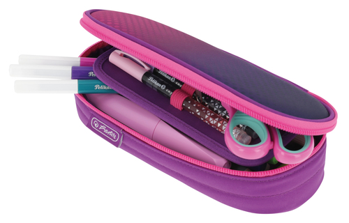 Herlitz Faulenzer Etui Dip Dye Pink/Purple Skolas somas un penāļi