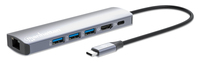 MANHATTAN 6-in-1 4K USB-C Dockingstation 1xHDMI 3xUSB 5 Gb/s dock stacijas HDD adapteri