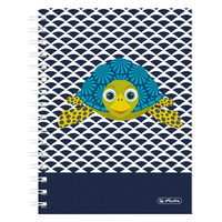 Herlitz Spiralboutiqueb. A5 Cute Animals 100Bl. Kar. Turtle