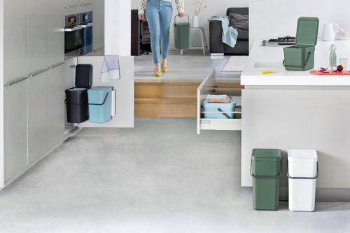 Brabantia Sort & Go Waste Bin Jade Green 3 L atkritumu tvertne