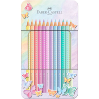 FABER-CASTELL Buntstifte Sparkle Pastell 12er Metalle.