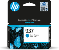 HP 937 Cyan Original Ink  196786147548