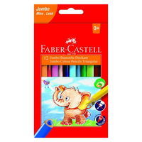 FABER-CASTELL Buntstifte dreikant Jumbo 5.4mm 12er Karton