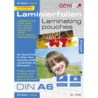 GENIE Laminiertaschen 25 A6 - Folien laminators