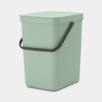 Brabantia Sort & Go Waste Bin Jade Green 25 L atkritumu tvertne