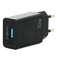 MOBILIS WALL CHARGER - 10.5W - 1 USB A auto audio aksesuārs