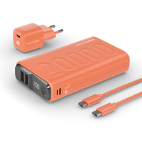 RealPower Powerbank PB-20000 Set       orange      20.000mAh Powerbank, mobilā uzlādes iekārta