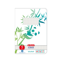 Herlitz Schulheft A5 GREENline 16 Bl. Lineatur 07   Panda