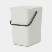 Brabantia Sort & Go Waste Bin Light Grey 25 L atkritumu tvertne