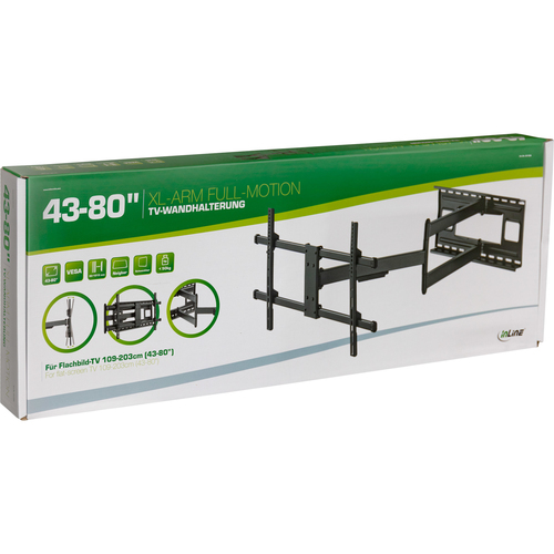 "Soporte de pared para tv de movimiento completo inline xl-arm, para televisores de pantalla plana de 43""-80"", mAx. 50kg" TV stiprinājums