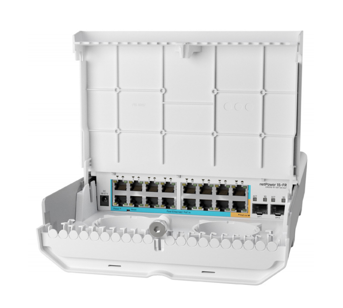 MikroTik netPower 15FR with RouterOS L5 license komutators