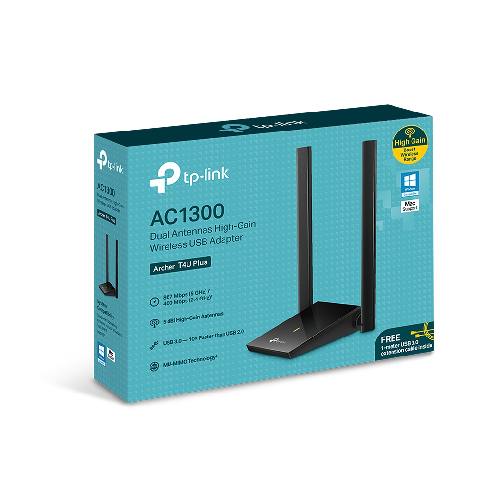 Archer T4U Plus Ethernet Adapter USB AC1300