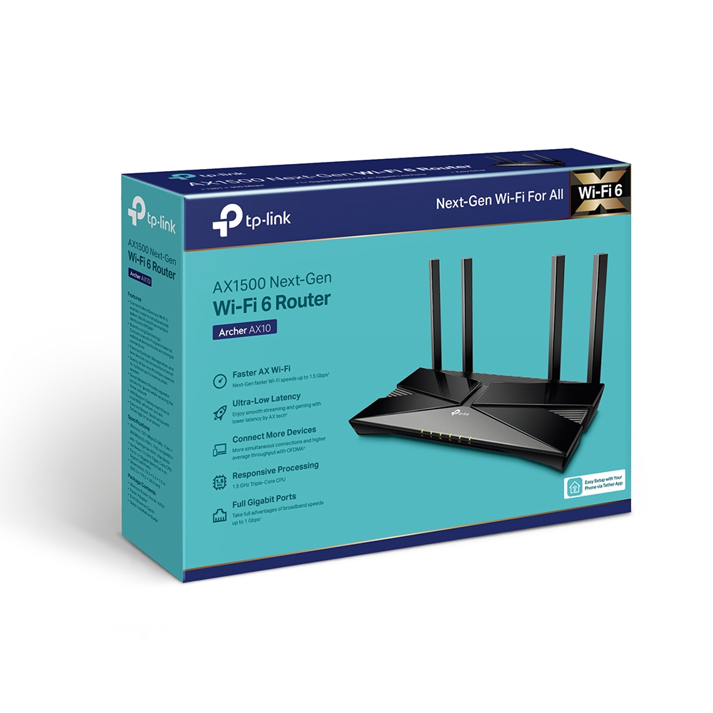 TP-LINK AX1500 Wi-Fi 6 Router Broadcom Rūteris
