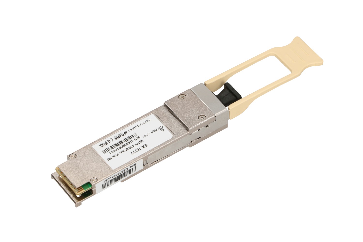 EXTRALINK QSFP+ 40G 850nm MM 100M MPO datortīklu aksesuārs