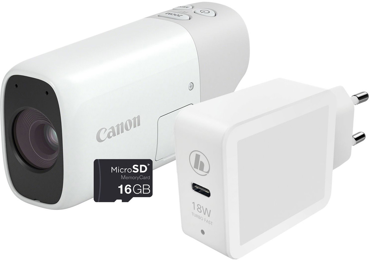 Canon PowerShot Zoom Essential Kit white Digitālā kamera