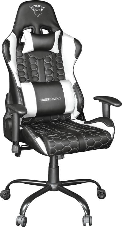 Trust GXT 708W Resto Universal gaming chair Black, White datorkrēsls, spēļukrēsls