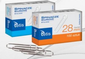 Tetis Spinacze biurowe stalowe 25 mm 100szt WIKR-007087 (5906858012682) biroja tehnikas aksesuāri