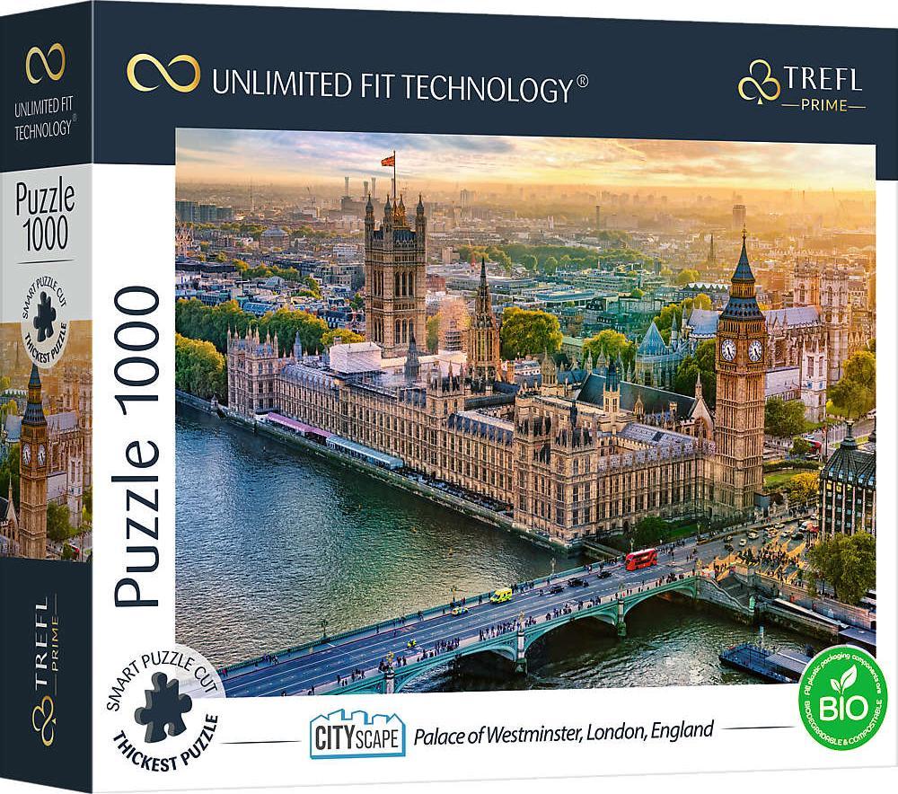 Trefl Puzzle 1000 Palac Westminsterski, Londyn, Anglia Unlimited Fit Technology puzle, puzzle