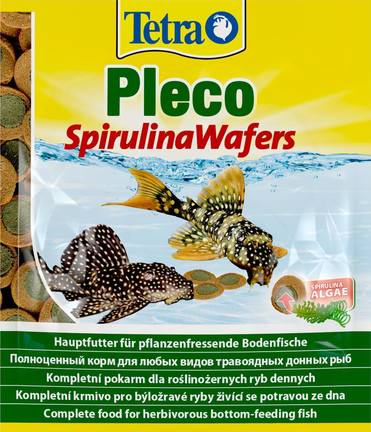 Tetra Tetra Pleco Spirulina Wafers 15 g saszetka 10104362 (4004218281899) zivju barība