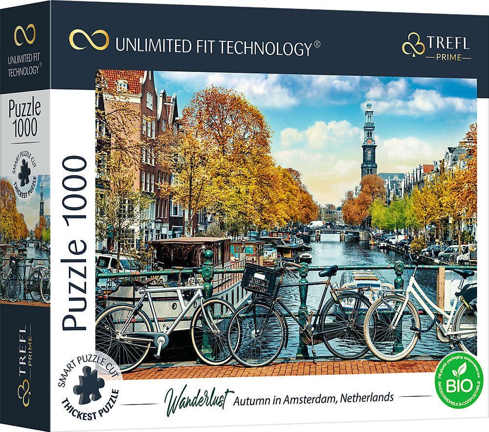 Trefl Puzzle 1000 Jesien w Amsterdamie Unlimited Fit Technology 10702T (5900511107029) puzle, puzzle