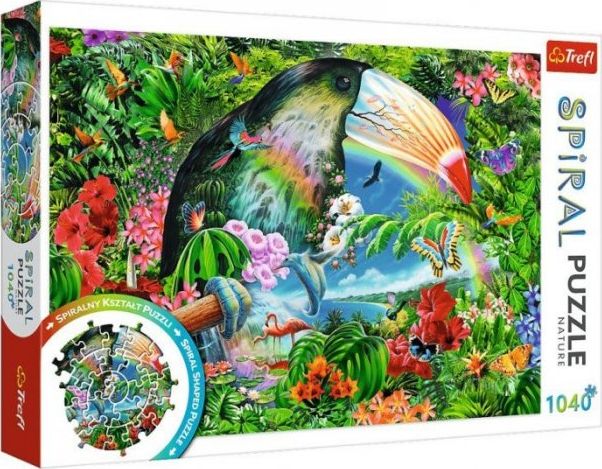 Trefl Puzzle Spiral Tropical Animals puzle, puzzle