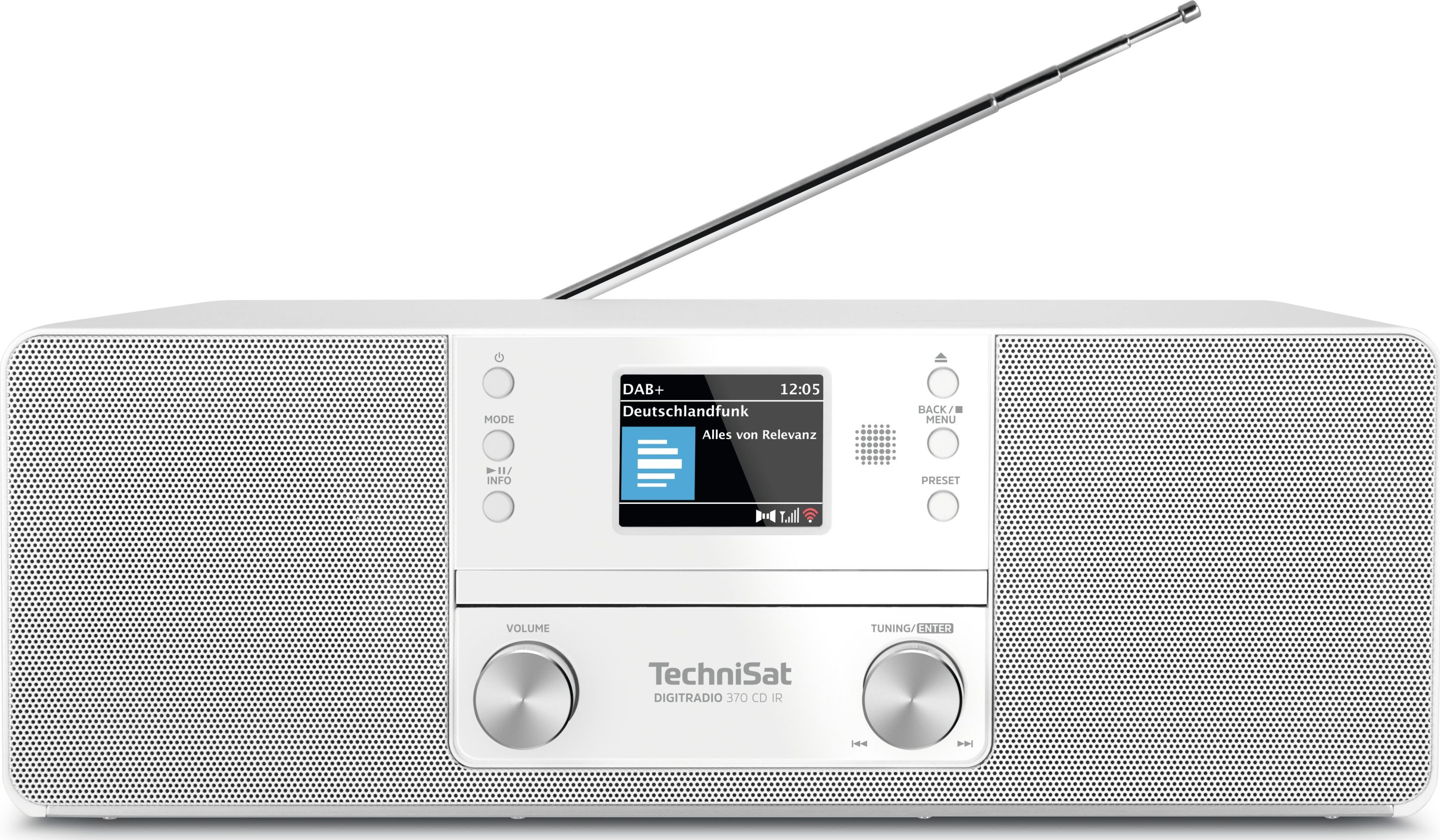 Technisat DigitRadio 370 CD IR white radio, radiopulksteņi