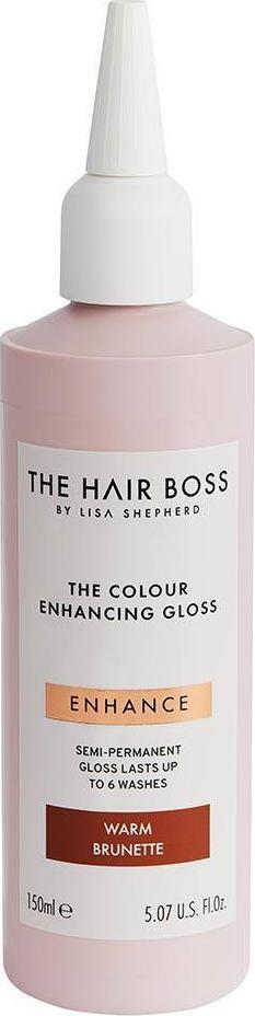 The Hair Boss THE HAIR BOSS_By Lisa Shepherd The Colour Enhancing Gloss rozswietlacz podkreslajacy cieply odcien ciemnych wlosow Warm Brunet