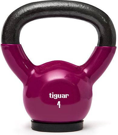 Kettlebell Tiguar TI-KB0004 gumowany 4 kg 5906660029533 (5906660029533) Sporta aksesuāri