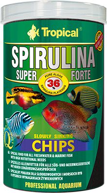 Tropical SUPER SPIRULINA forte CHIPS 250ml 010480 (5900469605745) zivju barība