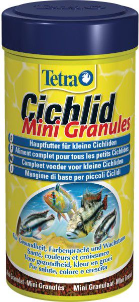 Tetra Cichlid Mini Granules 250 ml 21117 (4004218146549) zivju barība