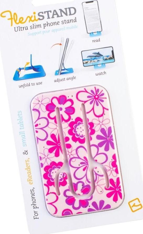 Podstawka Thinking Gifts FlexiStand podstawka pod telefon - Pink Flower 377670 (5060213016927) Mobilo telefonu turētāji