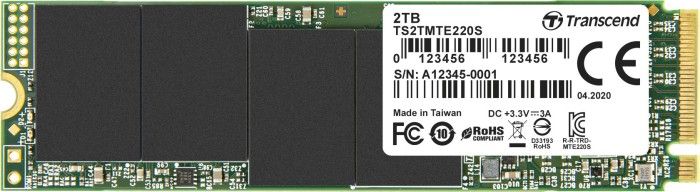 TRANSCEND 2TB M.2 2280 PCIe Gen3x4 M-Key SSD disks