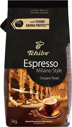 Kawa ziarnista Tchibo Espresso Milano Style Elegant Roast 1 kg Milano Style SP (4061445008279) piederumi kafijas automātiem