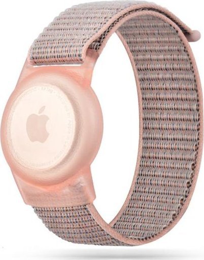 Tech-Protect NYLON FOR KIDS APPLE AIRTAG PINK aksesuārs mobilajiem telefoniem