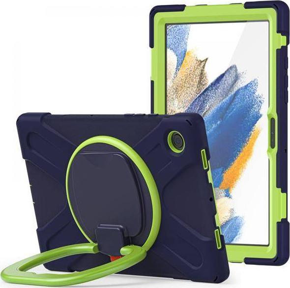Tech-Protect Tablet Case X-Armor Case for Samsung Galaxy Tab A8 10.5 X200 / X205 Navy/Lime planšetdatora soma