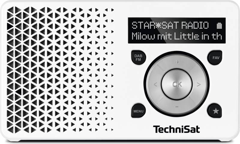 Technisat DigitRadio 1 white/silver radio, radiopulksteņi