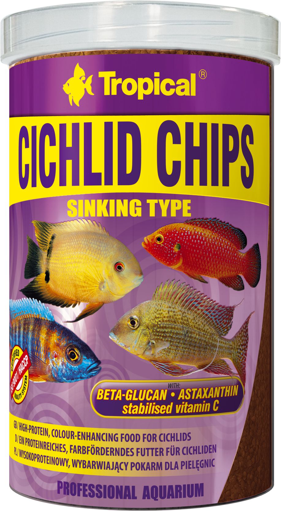 Tropical CICHLID CHIPS PUSZKA 250ml 21204 (5900469609248) zivju barība