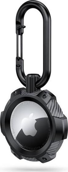 TECH-PROTECT TPUCARBON APPLE AIRTAG BLACK aksesuārs mobilajiem telefoniem