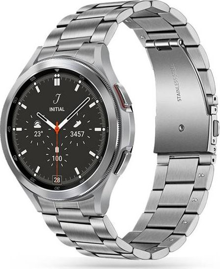 Tech-Protect Bransoleta Tech-protect Stainless Samsung Galaxy Watch 4 40/42/44/46mm Silver THP656SLV (9589046917295)