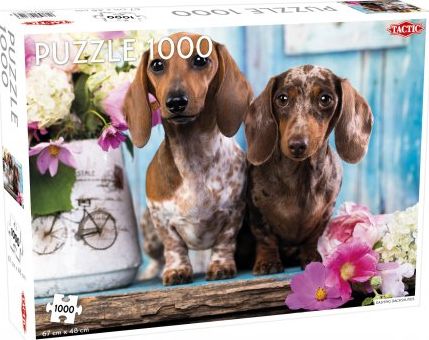 Tactic Puzzle 1000 Dashing Dachshunds (58314) puzle, puzzle