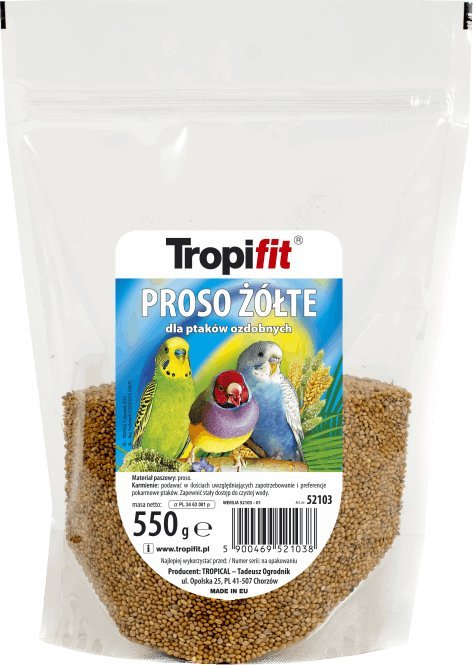 Tropical TROPIFIT 550g PROSO ZOLTE-POK.PTAKOW VAT014023 (5900469521038)