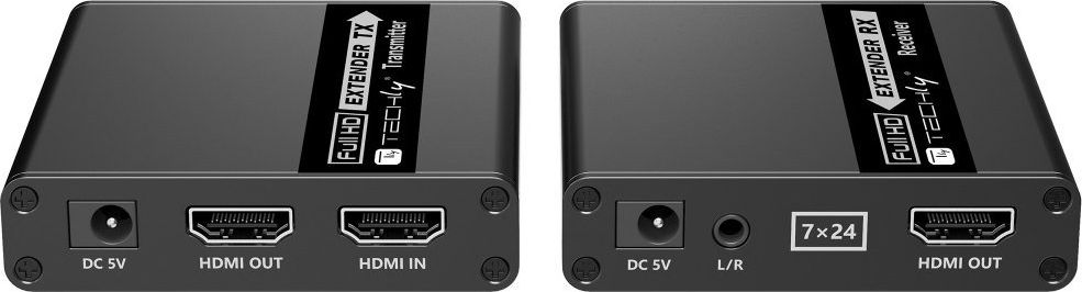 Techly Techly Extender HDMI 1080p Real Time Cat6/6a/7 do 70m EDID IR dock stacijas HDD adapteri