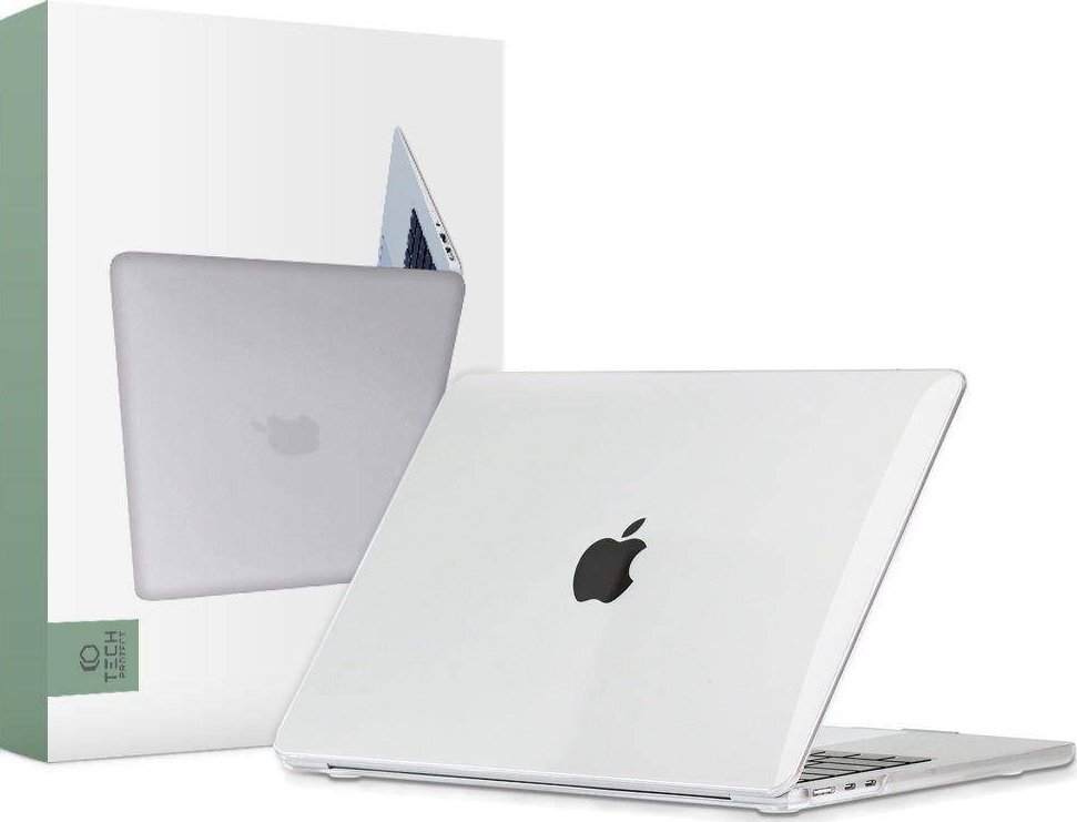 Etui Tech-Protect Etui Tech-protect Smartshell Apple MacBook Air 13 2022 Crystal Clear THP1277CL (9589046924088) portatīvo datoru soma, apvalks