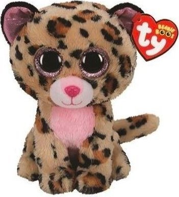 TY TY BEANIE BOOS LIVVIE- brazowo-rozowy leopard 15cm 36367 36367 TY (008421363674)