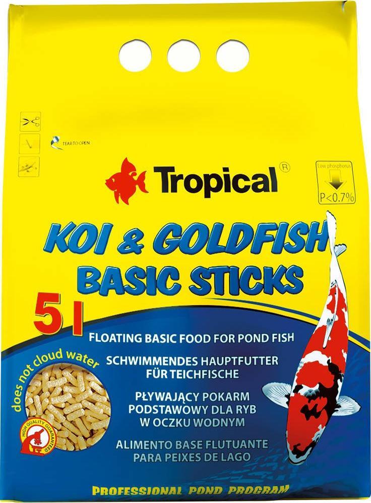 Tropical TROPICAL KOI&GOLDFISH BASIC STICKS 5l - 04567 04567 (5900469403761) zivju barība