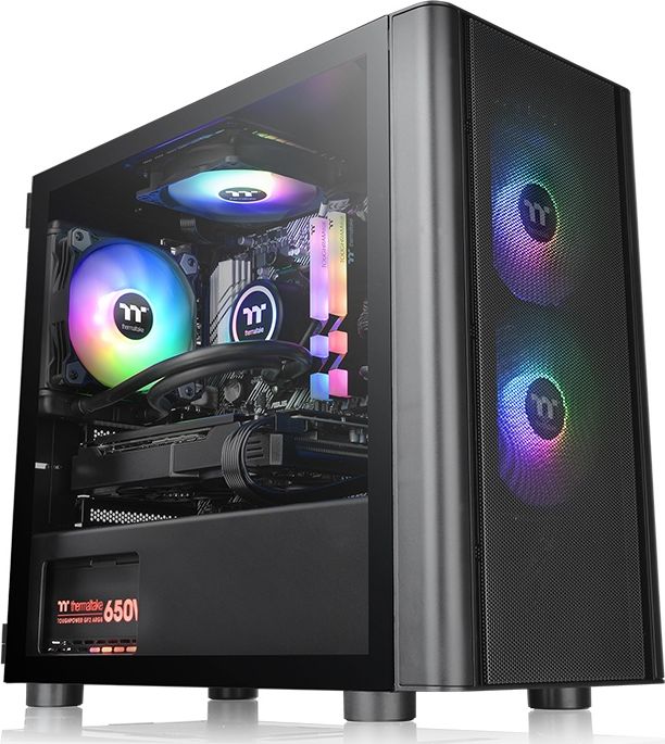 Thermaltake V150 ARGB B reeze Tempered Glass Datora korpuss