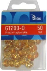 Tetis Pinezki tapicerskie GT200-O, 50 szt. WIKR-0999376 (5906858028706) biroja tehnikas aksesuāri