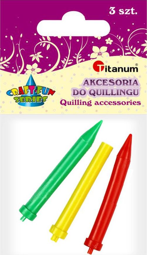 Titanum Igla do quillingu nawijak plastik 3szt CRAFT-FUN 423279 (5907437700990) konstruktors